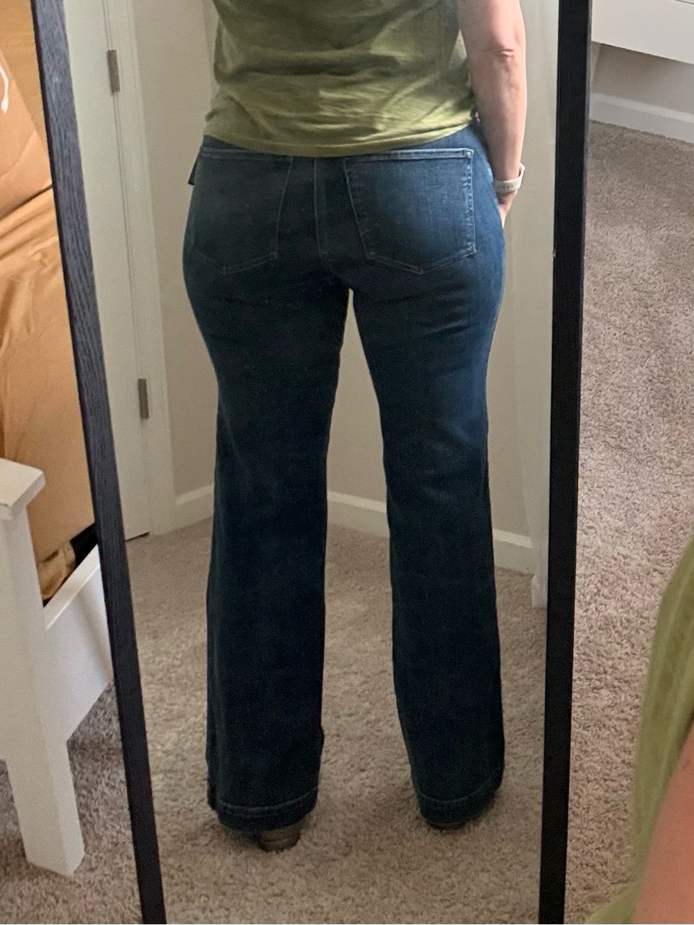 Silver Jeans Dark Blue Wide Leg Jeans - Picture 4 of 9